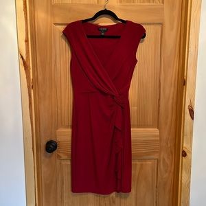 Flattering Ralph Lauren Red dress!
